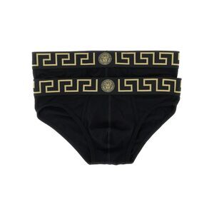 Versace Black Cotton Men's Briefs